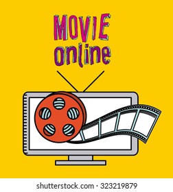 movie online design, vector illustration eps10 graphic 
