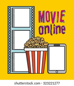 movie online design, vector illustration eps10 graphic 