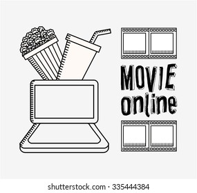movie online design, vector illustration eps10 graphic 