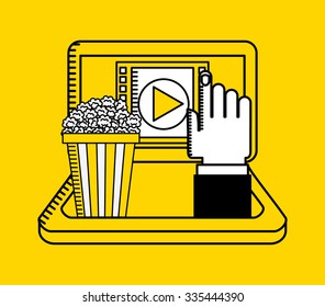 movie online design, vector illustration eps10 graphic 