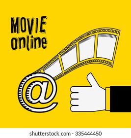 movie online design, vector illustration eps10 graphic 