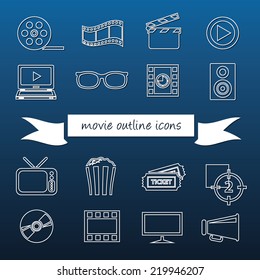 movie outline icons