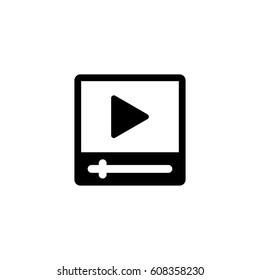 Movie player icon vector
