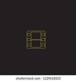 Movie player vector icon
