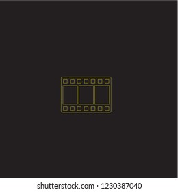 Movie player vector icon