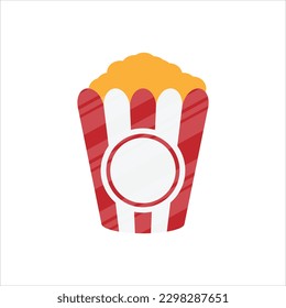 Movie Popcorn Snack Illustration Vector