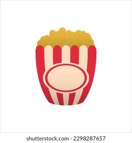 Movie Popcorn Snack Illustration Vector