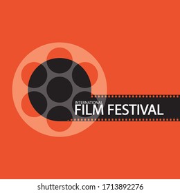 Movie poster festival for your design. Cinema flyer. Movie industry graphic illustration