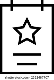 Filmplakatsymbol. Dünnes lineares Design einzeln auf weißem Hintergrund