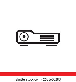 movie projector, line icon vector