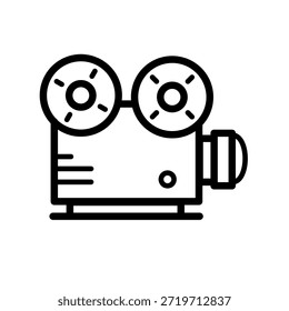 Projetor de filmes - ícone de vetor