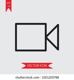 Movie recorder vector icon 