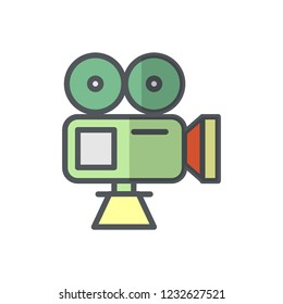movie recorder vector icon