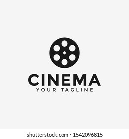 Movie Reel Cinema Film Production Logo Stock Vector (Royalty Free ...