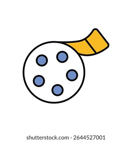 Movie Reel Icon vector stock illustration