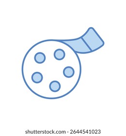 Movie Reel Icon vector stock illustration