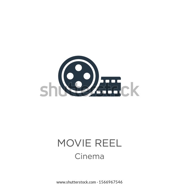 Movie\
reel icon vector. Trendy flat movie reel icon from cinema\
collection isolated on white background. Vector illustration can be\
used for web and mobile graphic design, logo,\
eps10