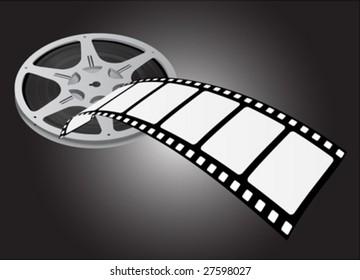 movie reel vector