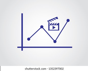 Movie Revenue Download Fluctuate Graph