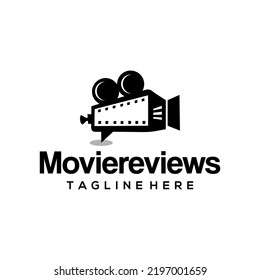 Movie Review Logo Template Design