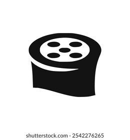 movie roll cinema theatre logo vector illustration template design