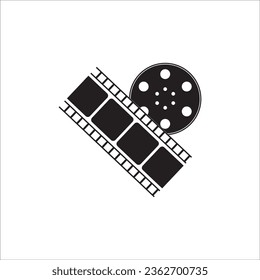 MOVIE ROLL ICON VECTOR ILLUSTRATION SYMBOL DESIGN