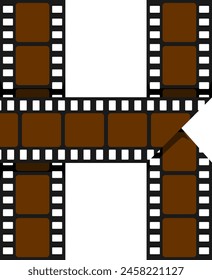 Movie Roll Letter Alphabet Vector Element