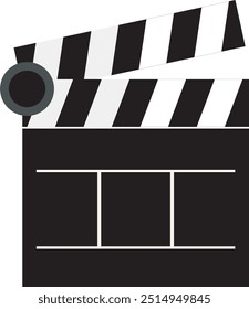 Movie Scene Clapperboard , Slate Film Illustration Graphic Element Art