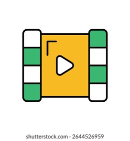 Movie Scene Icon vector stock illustration