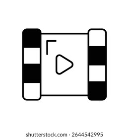 Movie Scene Icon vector stock illustration