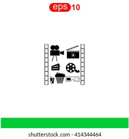 Movie set icon.