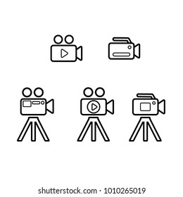movie set icon vector template