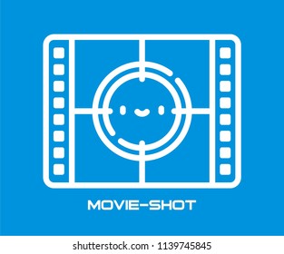 MOVIE SHOT VECTOR ICON 