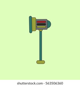 movie stage light Vector illustration in flat style Light For Video Recording