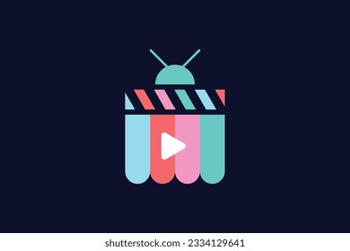 movie store vector template logo design