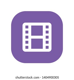 Movie Strip Icon in Geometric Shape