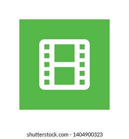 Movie Strip Icon in Geometric Shape