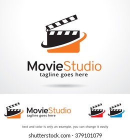 Movie Studio Logo Template Design Vector