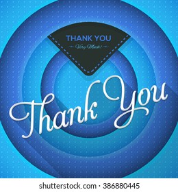 Movie Style Background Thank You Very Much Lettering Design