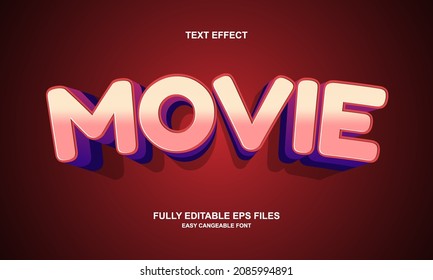 Movie Style Editable Text Effect