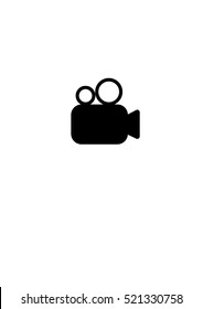 Movie Symbol Of Video Camera Icon