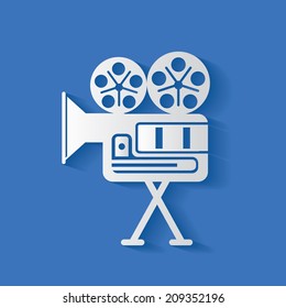 Movie symbol,clean vector