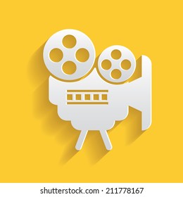 Movie symbol,clean vector