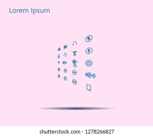 Movie symbols vector set