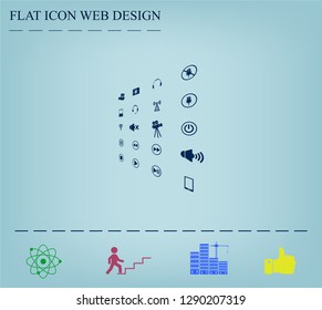 Movie symbols vector set