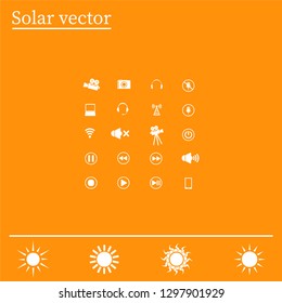 Movie symbols vector set