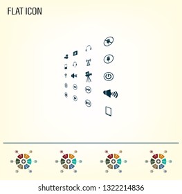 Movie symbols vector set