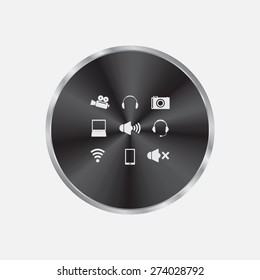 Movie symbols vector set