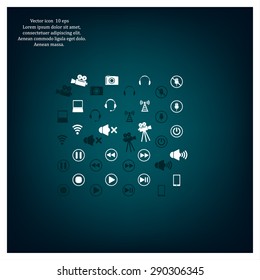 Movie symbols vector set
