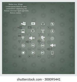 Movie symbols vector set